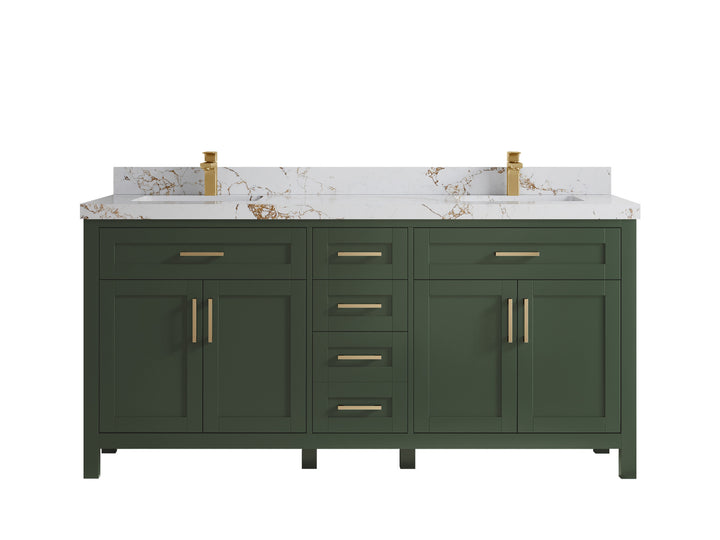 Cambridge 72 in. W x 22 in. D Double Sink Bathroom Vanity - photo 47