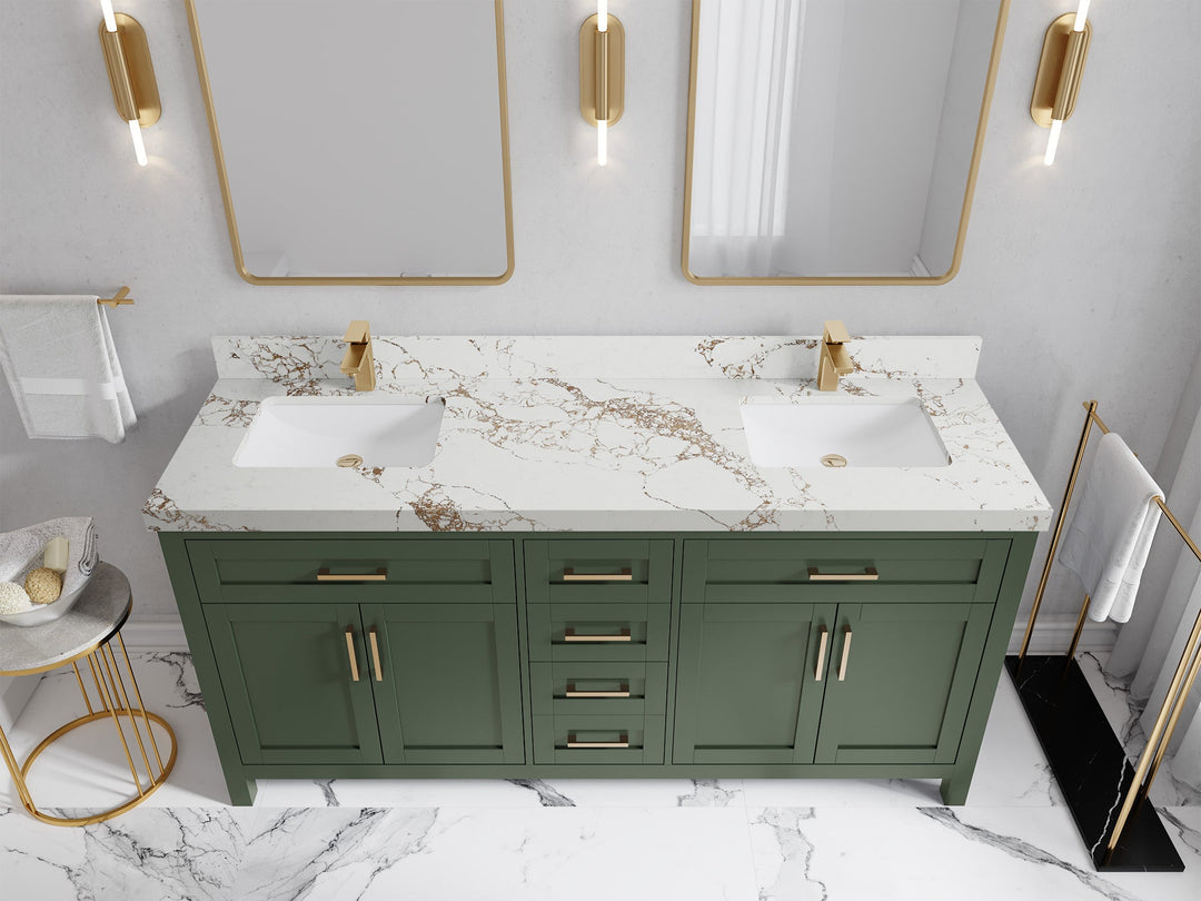 Cambridge 72 in. W x 22 in. D Double Sink Bathroom Vanity