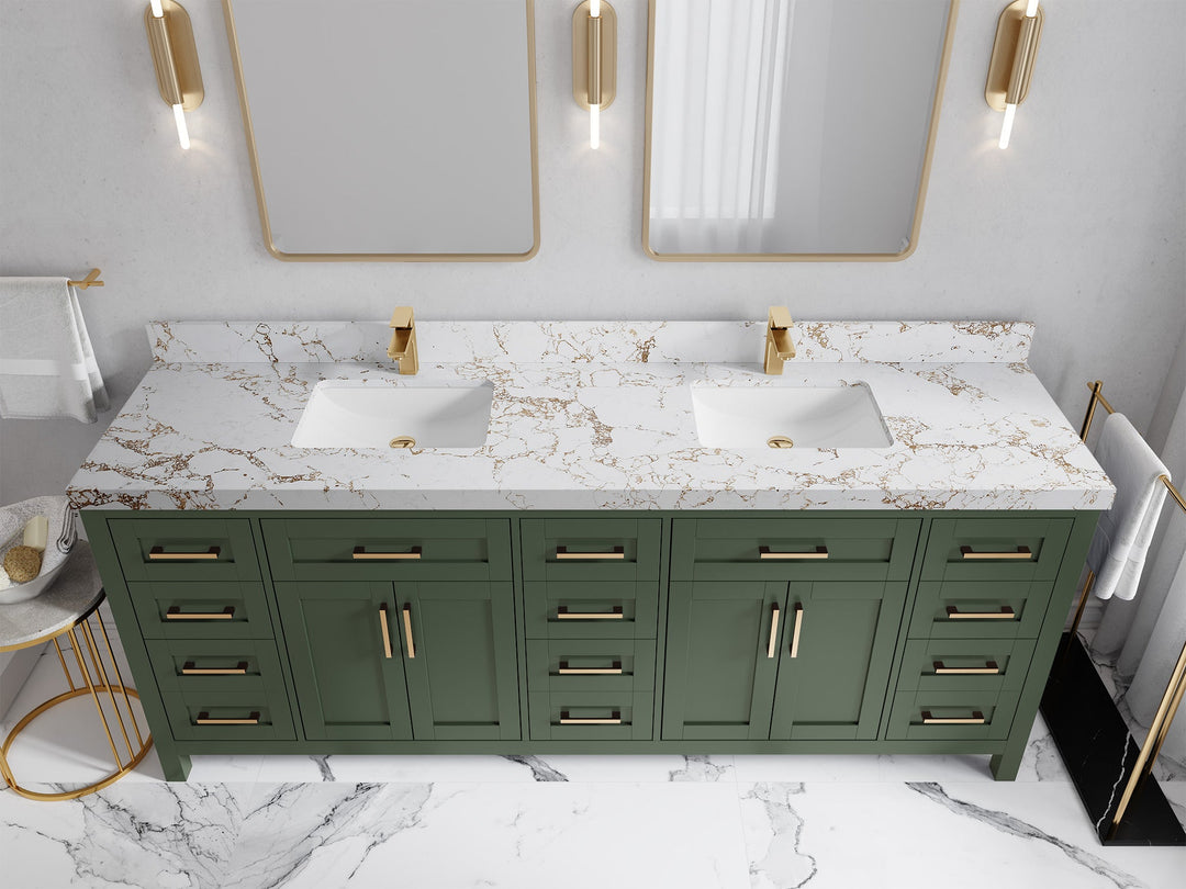 Cambridge 84 in. W x 22 in. D Double Sink Bathroom Vanity