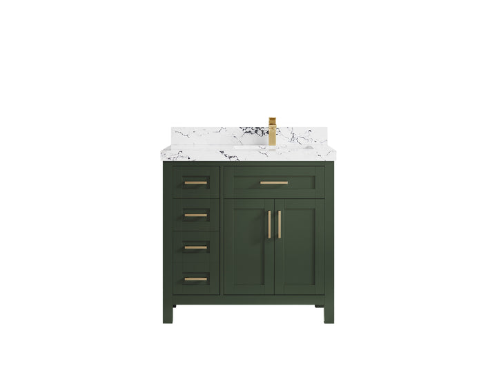 Cambridge 36 in. W x 22 in. D Right Offset Sink Bathroom Vanity - photo 49
