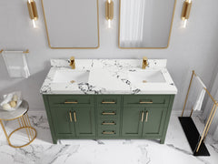 Cambridge 60 in. W x 22 in. D Double Sink Bathroom Vanity - photo 35