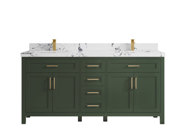 Cambridge 72 in. W x 22 in. D Double Sink Bathroom Vanity - photo 49