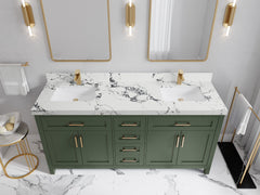 Cambridge 72 in. W x 22 in. D Double Sink Bathroom Vanity - photo 43