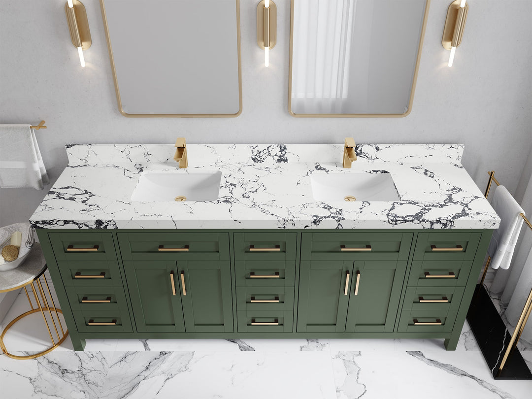 Cambridge 84 in. W x 22 in. D Double Sink Bathroom Vanity