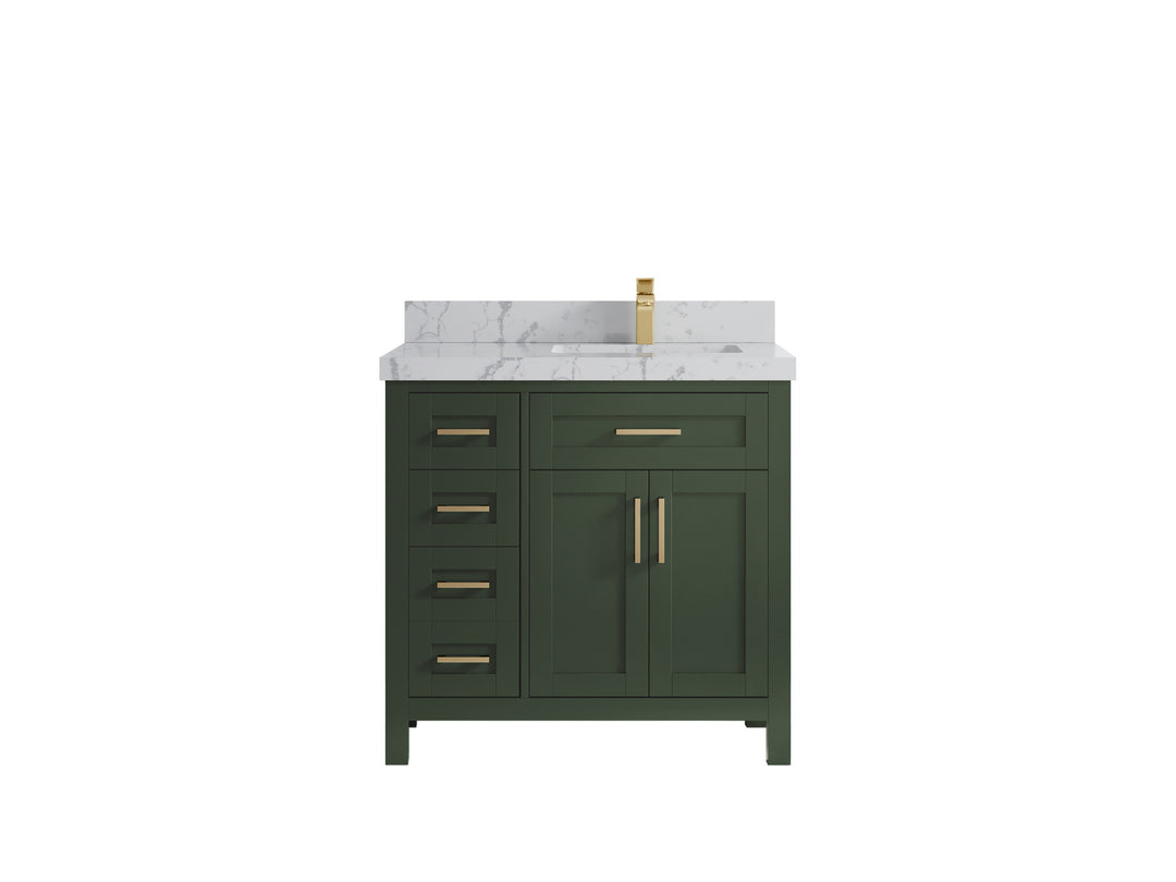 Cambridge 36 in. W x 22 in. D Right Offset Sink Bathroom Vanity