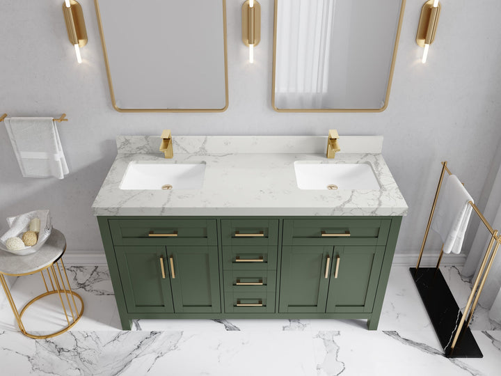 Cambridge 60 in. W x 22 in. D Double Sink Bathroom Vanity - photo 42
