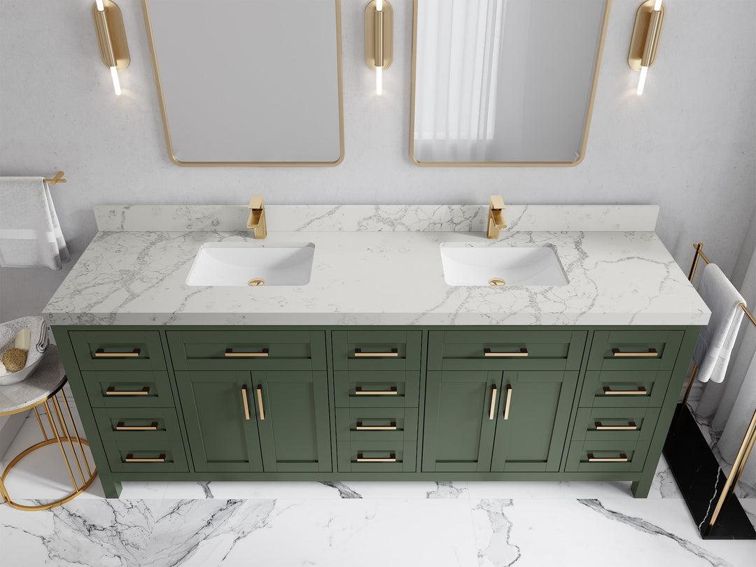 Cambridge 84 in. W x 22 in. D Double Sink Bathroom Vanity