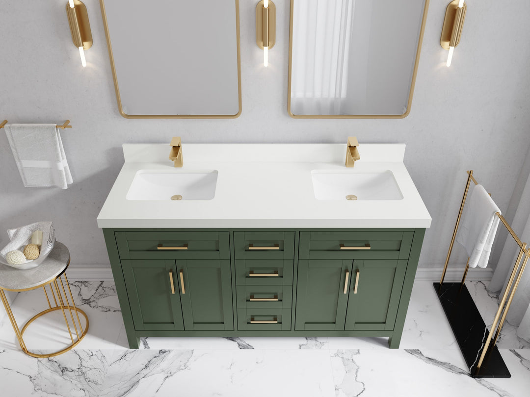 Cambridge 60 in. W x 22 in. D Double Sink Bathroom Vanity