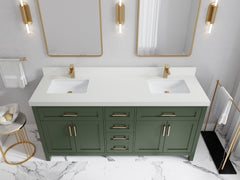 Cambridge 72 in. W x 22 in. D Double Sink Bathroom Vanity - photo 9