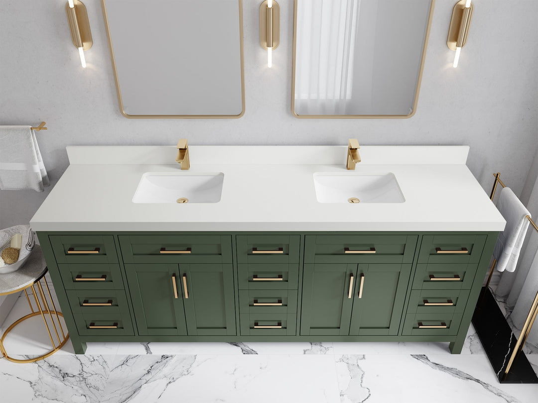 Cambridge 84 in. W x 22 in. D Double Sink Bathroom Vanity
