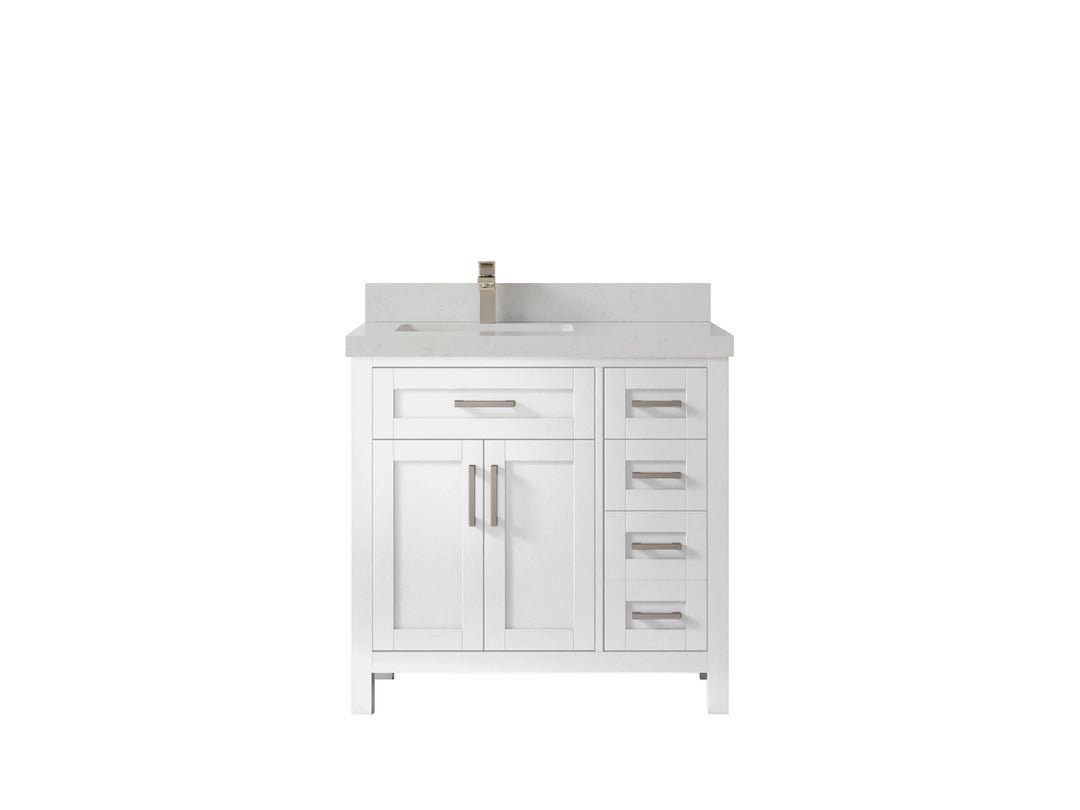 Cambridge 36 in. W x 22 in. D Left Offset Sink Bathroom Vanity