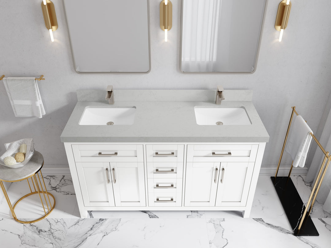 Cambridge 60 in. W x 22 in. D Double Sink Bathroom Vanity