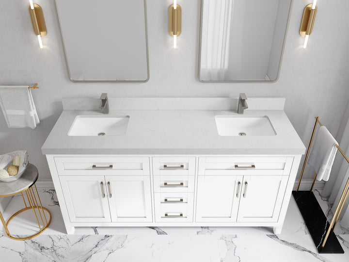 Cambridge 72 in. W x 22 in. D Double Sink Bathroom Vanity - photo 30