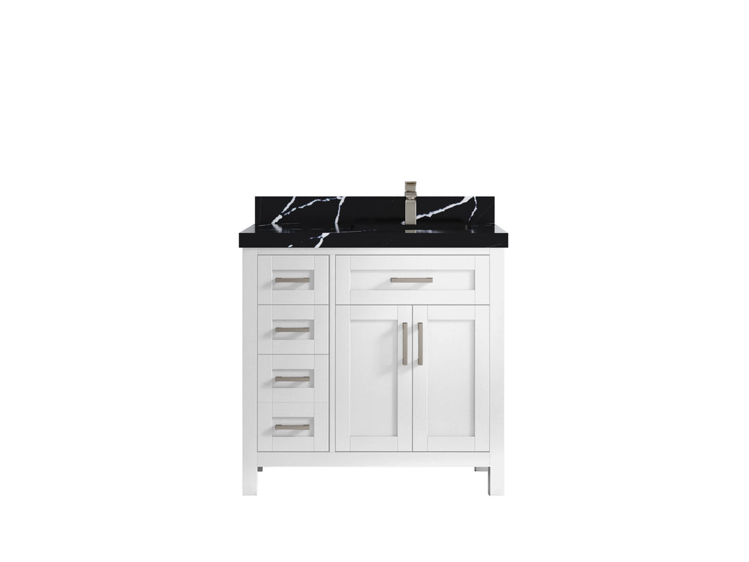 Cambridge 36 in. W x 22 in. D Right Offset Sink Bathroom Vanity