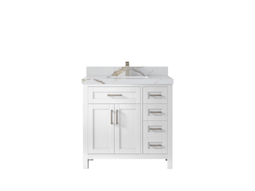 Cambridge 36 in. W x 22 in. D Single Center Sink Bathroom Vanity