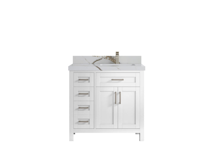 Cambridge 36 in. W x 22 in. D Right Offset Sink Bathroom Vanity - photo 49