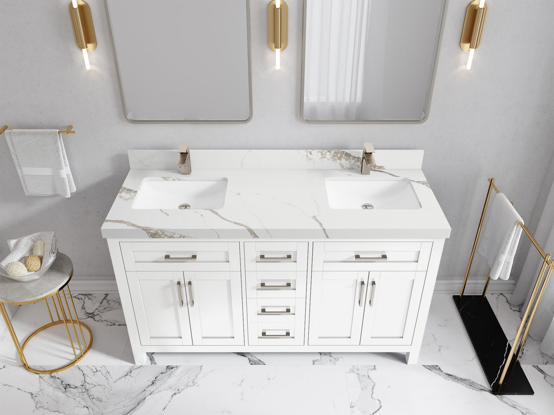 Cambridge 60 in. W x 22 in. D Double Sink Bathroom Vanity