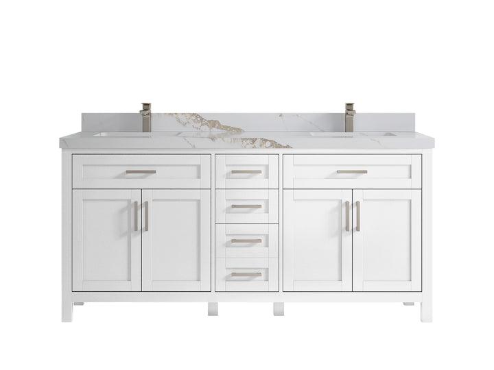 Cambridge 72 in. W x 22 in. D Double Sink Bathroom Vanity - photo 19