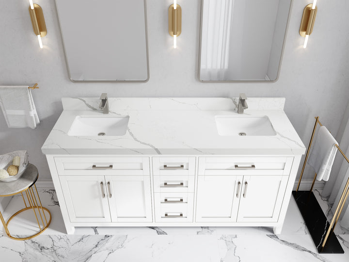 Cambridge 72 in. W x 22 in. D Double Sink Bathroom Vanity - photo 20