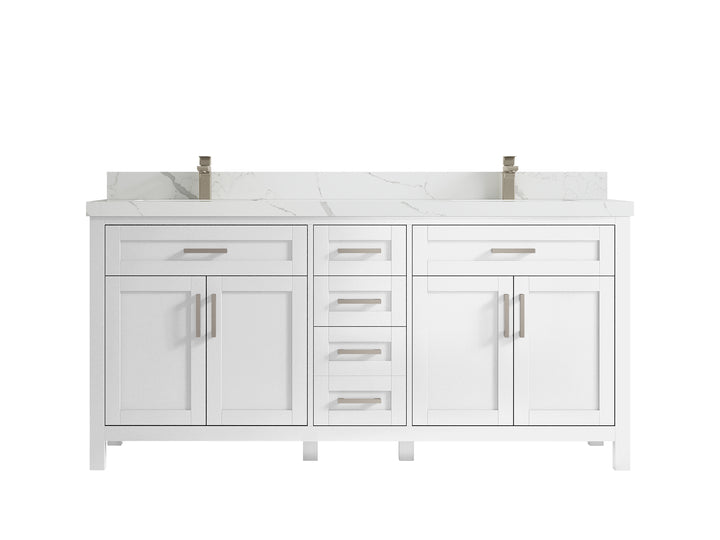 Cambridge 72 in. W x 22 in. D Double Sink Bathroom Vanity - photo 21