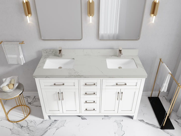 Cambridge 60 in. W x 22 in. D Double Sink Bathroom Vanity - photo 22