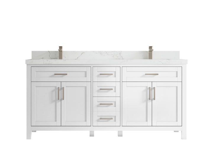 Cambridge 72 in. W x 22 in. D Double Sink Bathroom Vanity - photo 23
