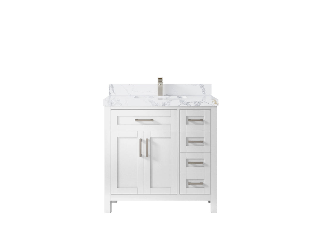 Cambridge 36 in. W x 22 in. D Single Center Sink Bathroom Vanity
