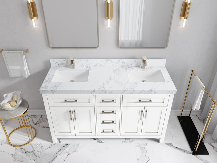 Cambridge 60 in. W x 22 in. D Double Sink Bathroom Vanity - photo 24