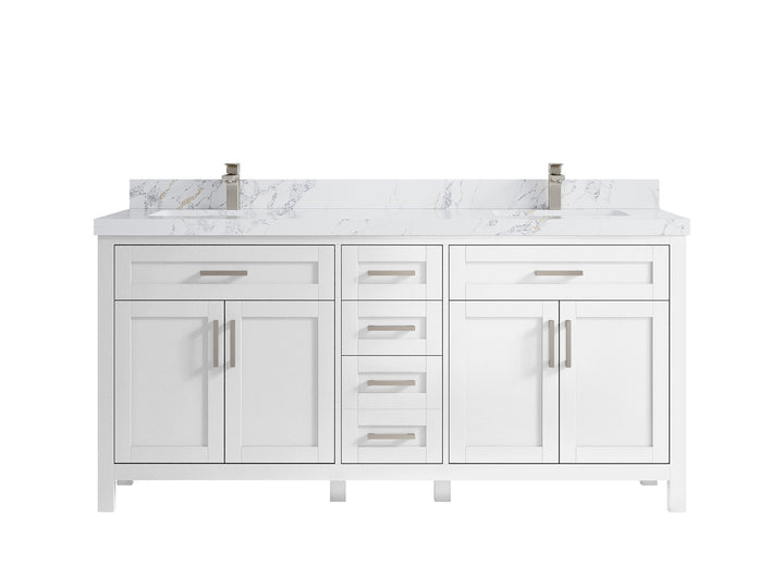 Cambridge 72 in. W x 22 in. D Double Sink Bathroom Vanity - photo 25