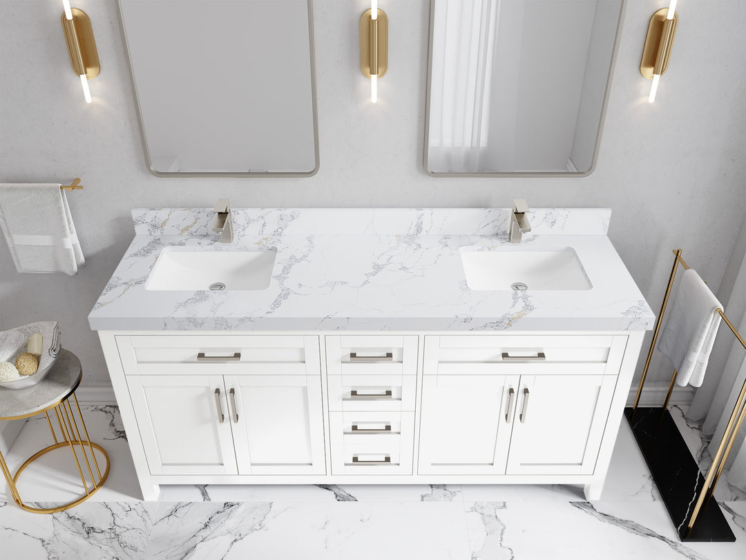 Cambridge 72 in. W x 22 in. D Double Sink Bathroom Vanity