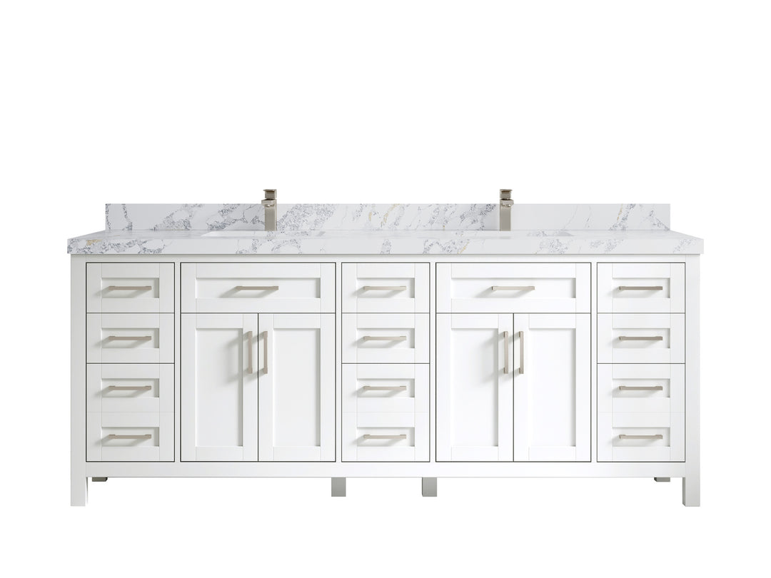 Cambridge 84 in. W x 22 in. D Double Sink Bathroom Vanity
