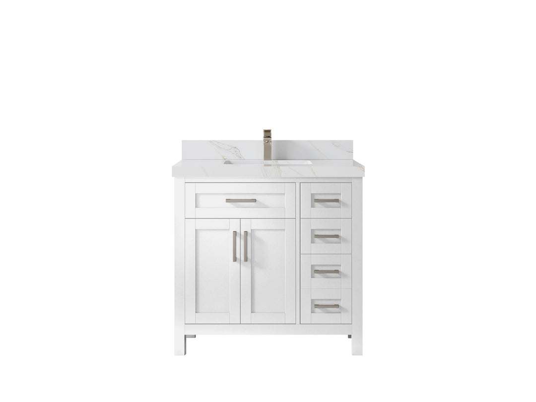 Cambridge 36 in. W x 22 in. D Single Center Sink Bathroom Vanity