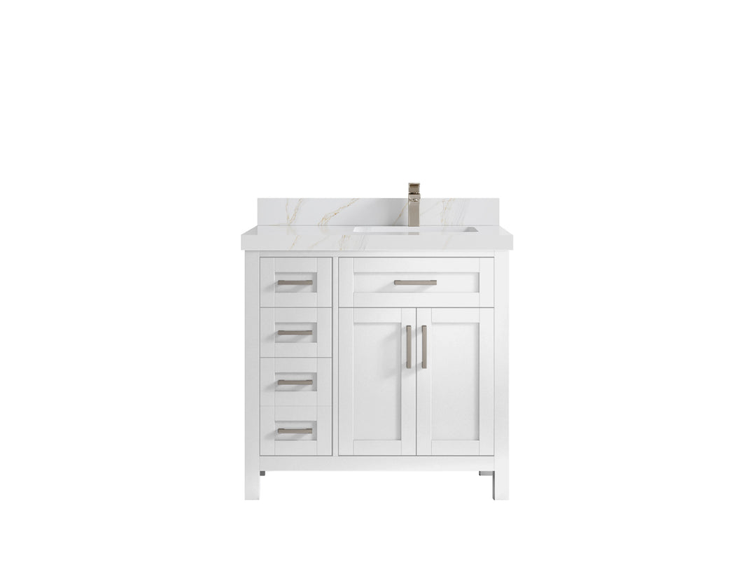 Cambridge 36 in. W x 22 in. D Right Offset Sink Bathroom Vanity
