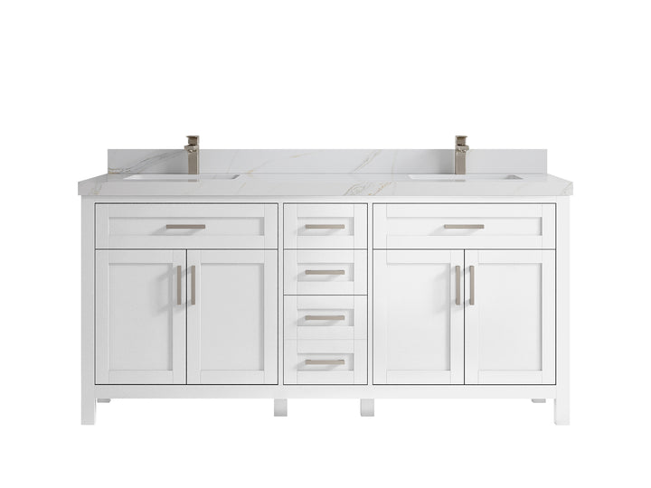 Cambridge 72 in. W x 22 in. D Double Sink Bathroom Vanity - photo 27