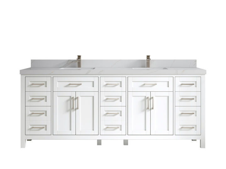 Cambridge 84 in. W x 22 in. D Double Sink Bathroom Vanity - photo 27