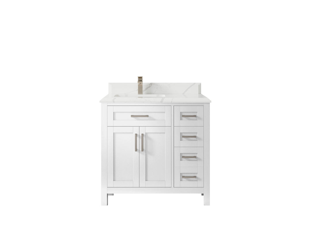 Cambridge 36 in. W x 22 in. D Left Offset Sink Bathroom Vanity