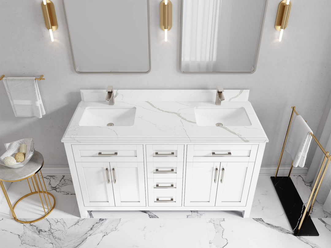 Cambridge 60 in. W x 22 in. D Double Sink Bathroom Vanity