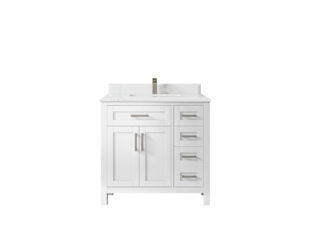 Cambridge 36 in. W x 22 in. D Single Center Sink Bathroom Vanity