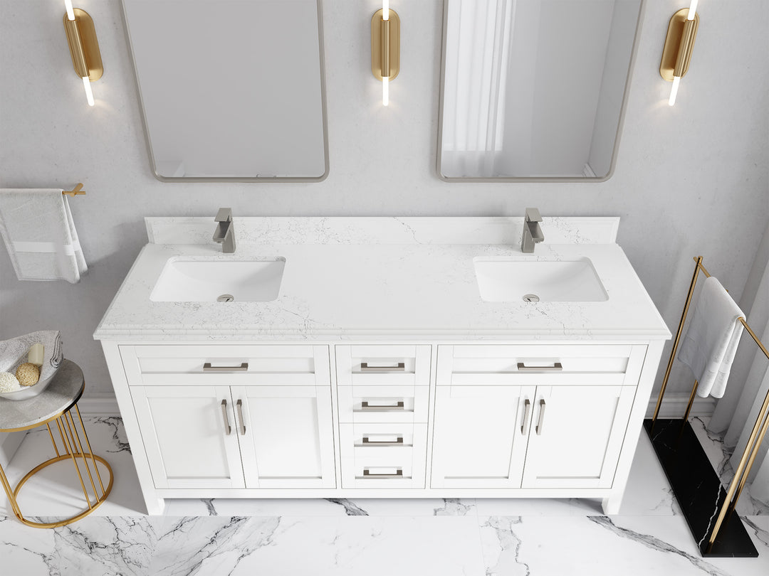 Cambridge 72 in. W x 22 in. D Double Sink Bathroom Vanity