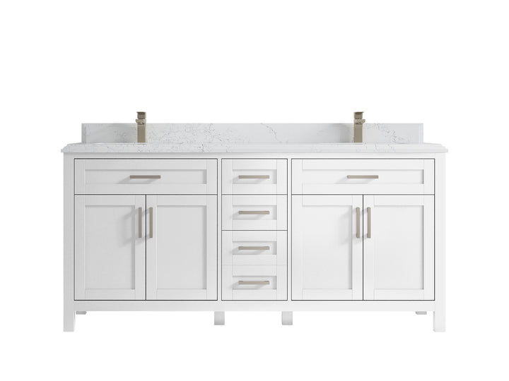 Cambridge 72 in. W x 22 in. D Double Sink Bathroom Vanity - photo 35