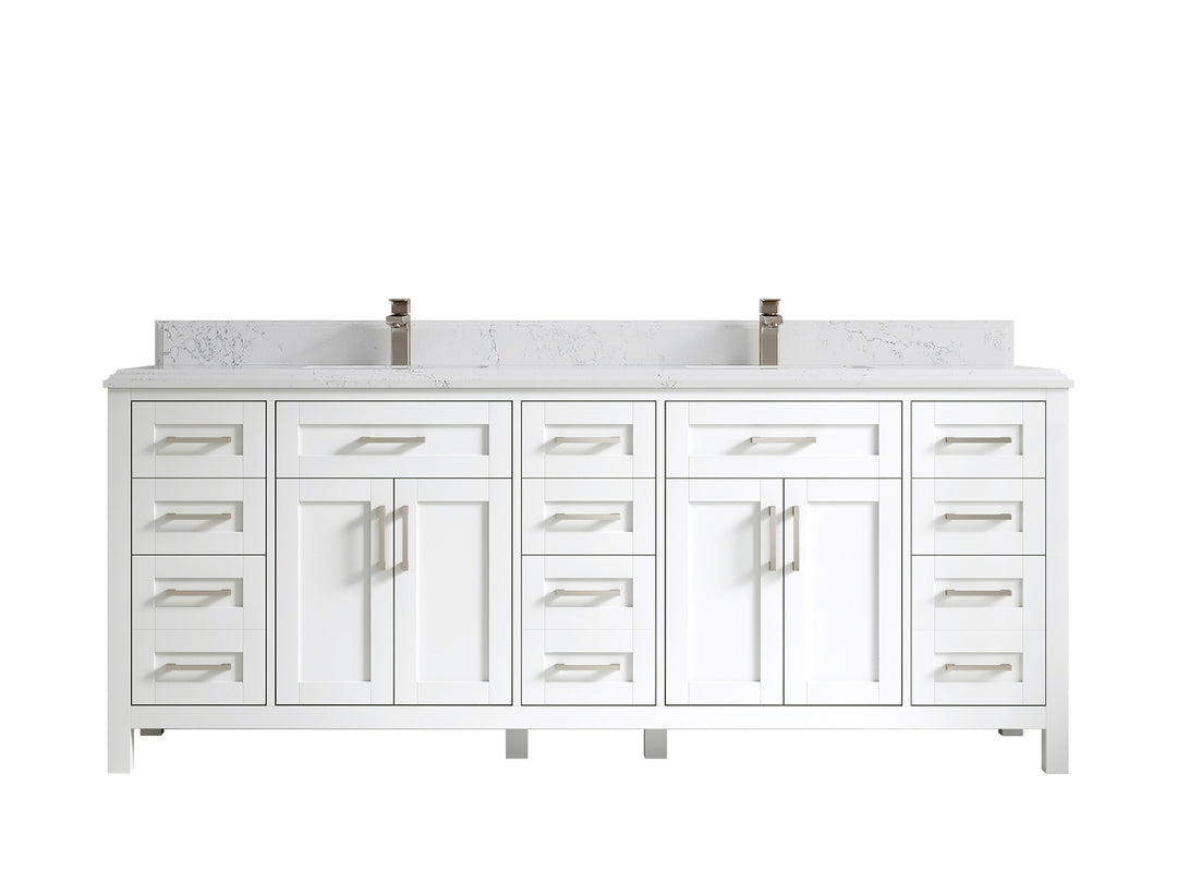 Cambridge 84 in. W x 22 in. D Double Sink Bathroom Vanity