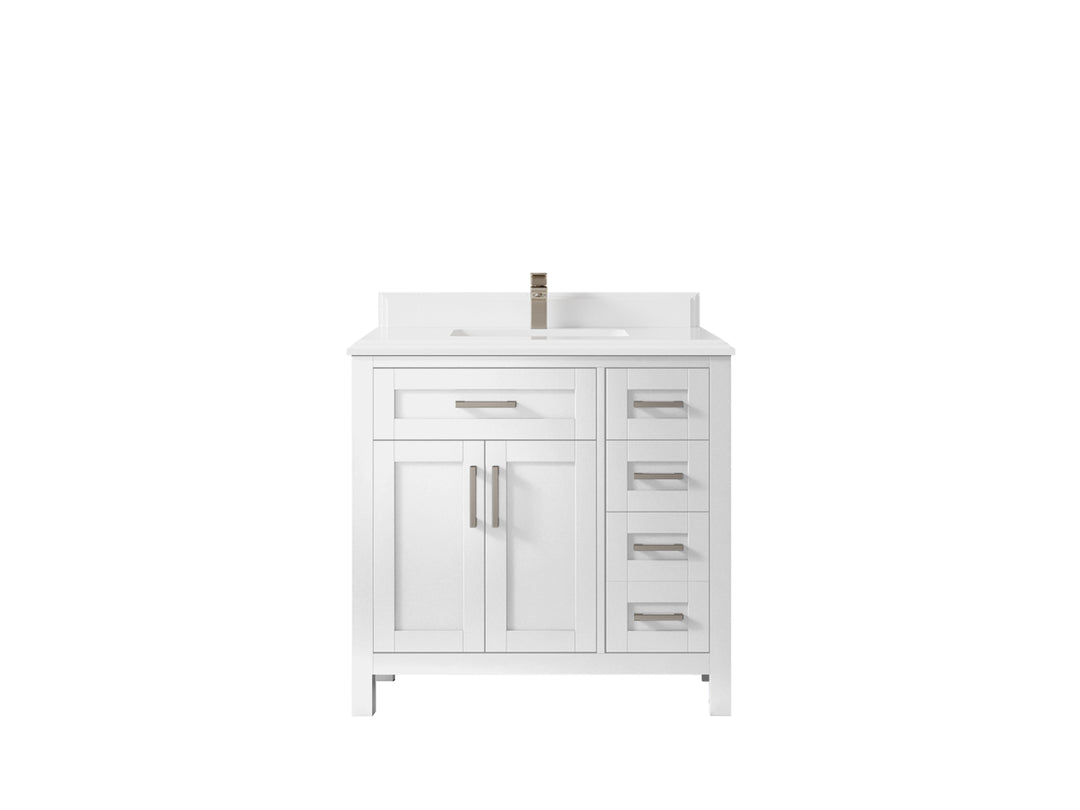 Cambridge 36 in. W x 22 in. D Single Center Sink Bathroom Vanity