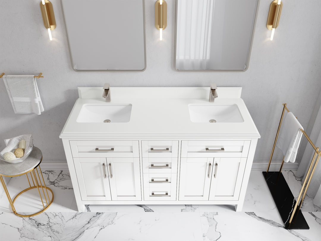Cambridge 60 in. W x 22 in. D Double Sink Bathroom Vanity