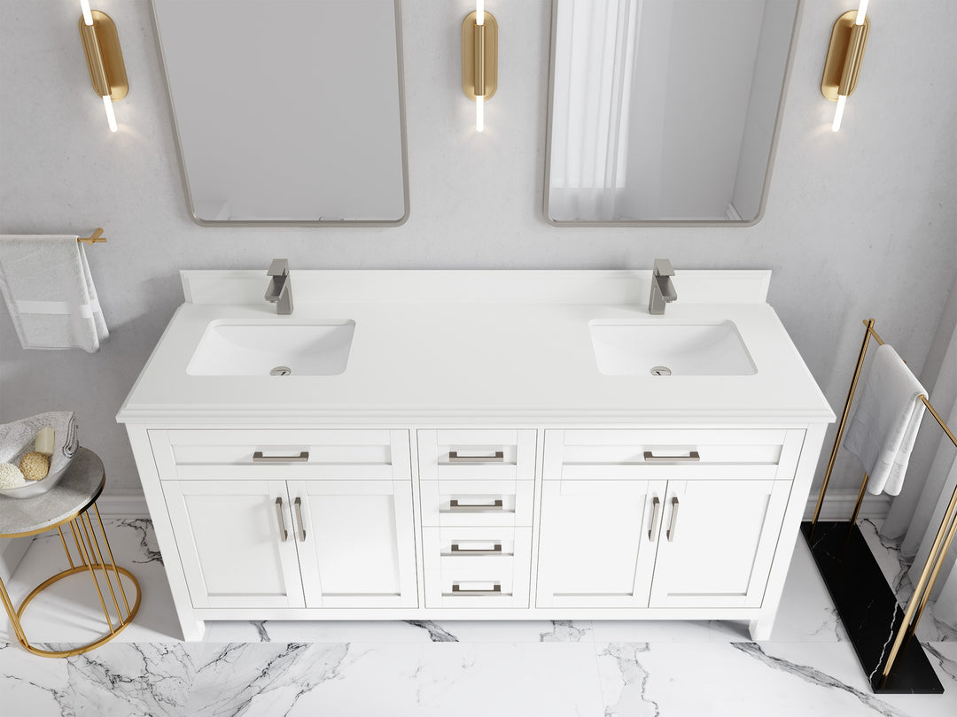 Cambridge 72 in. W x 22 in. D Double Sink Bathroom Vanity