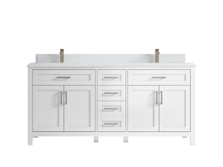 Cambridge 72 in. W x 22 in. D Double Sink Bathroom Vanity - photo 37