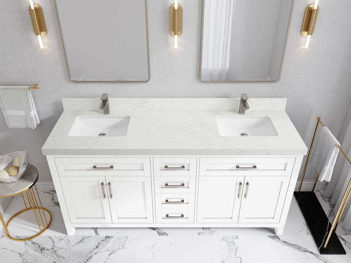 Cambridge 72 in. W x 22 in. D Double Sink Bathroom Vanity - photo 38