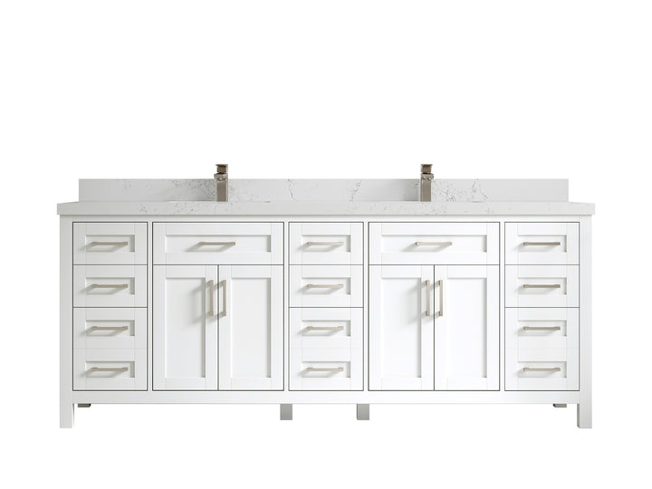 Cambridge 84 in. W x 22 in. D Double Sink Bathroom Vanity - photo 37