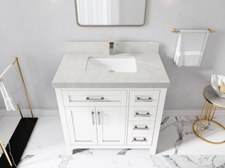 Cambridge 36 in. W x 22 in. D Left Offset Sink Bathroom Vanity - photo 41