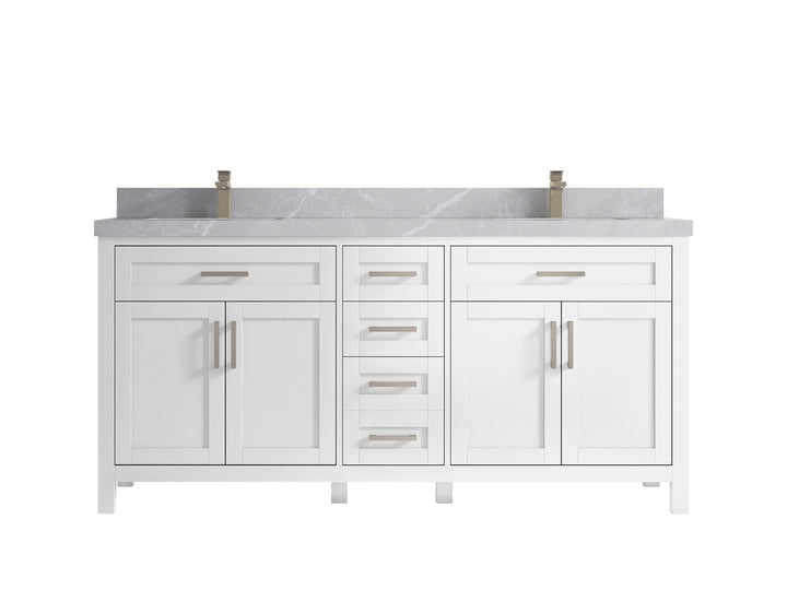 Cambridge 72 in. W x 22 in. D Double Sink Bathroom Vanity - photo 41