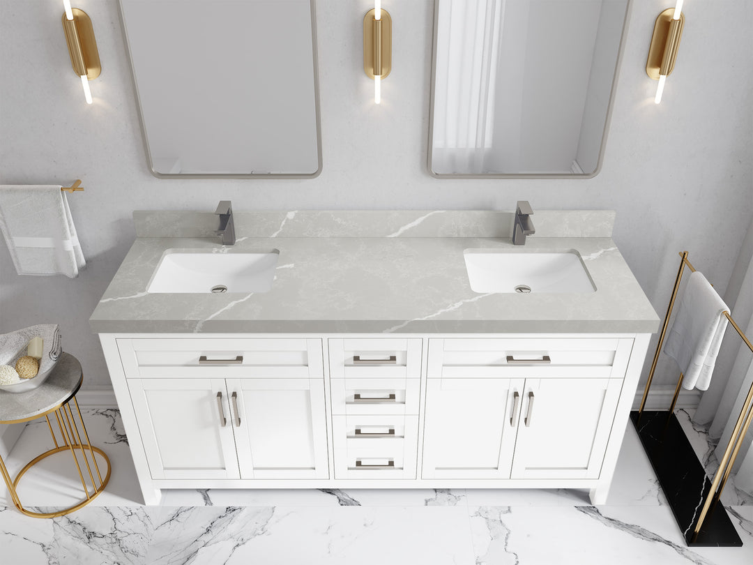 Cambridge 72 in. W x 22 in. D Double Sink Bathroom Vanity